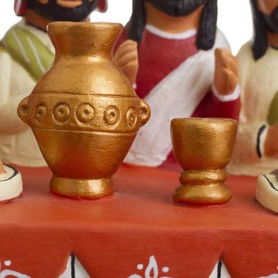 Alternate image for Collectible Religious 12 Apostles and Jesus Sculpture The Last Supper