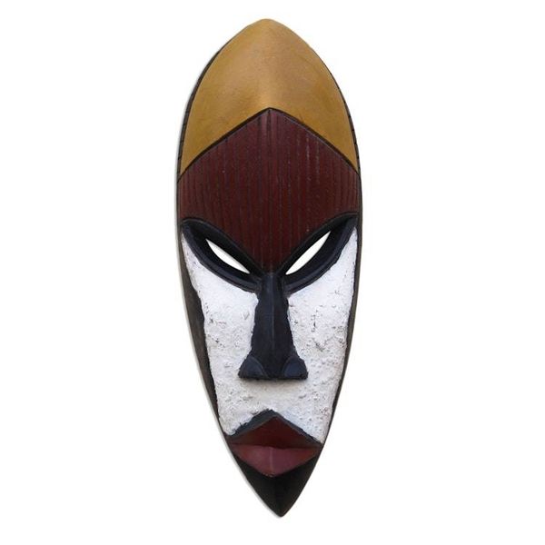 Alternate image for Ga Wood Mask Wisdom Is the Key