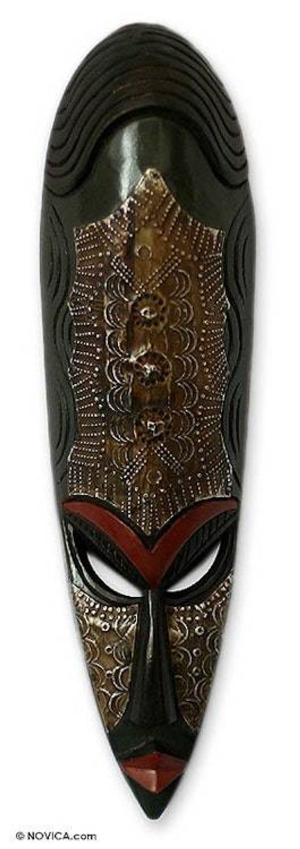 Alternate image for Fair Trade Congolese Wood Mask from Africa Sande Woman