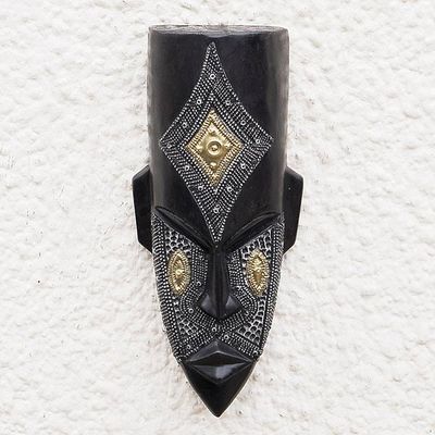 Primary image for African Decorative Wood Mask for Wall Made in Ghana Ghanaian True Legend