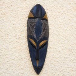 Image for Fair Trade Ashanti Tribe Wood Mask Come By Love