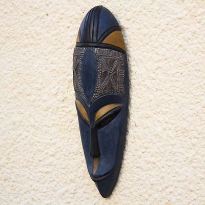 Alternate image for Fair Trade Ashanti Tribe Wood Mask Come By Love