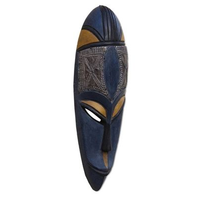 Alternate image for Fair Trade Ashanti Tribe Wood Mask Come By Love