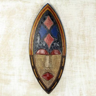 Primary image for West African Artisan Crafted Sese Wood Wall Mask Adepa