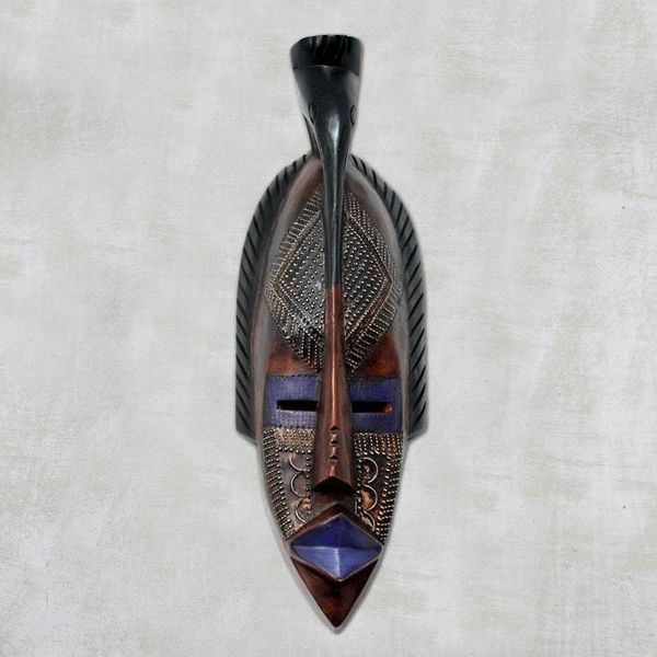 Alternate image for Unique African Wood Mask Marry Me