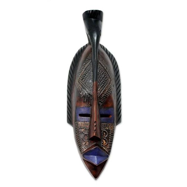 Alternate image for Unique African Wood Mask Marry Me