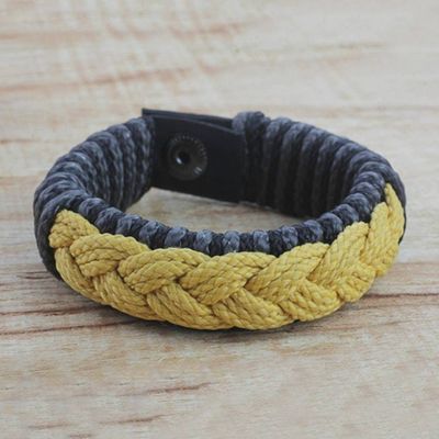 Primary image for Mens Multi-Color Braided Cord Wristband Bracelet Seacoast
