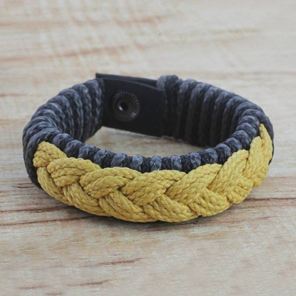 Alternate image for Mens Multi-Color Braided Cord Wristband Bracelet Seacoast