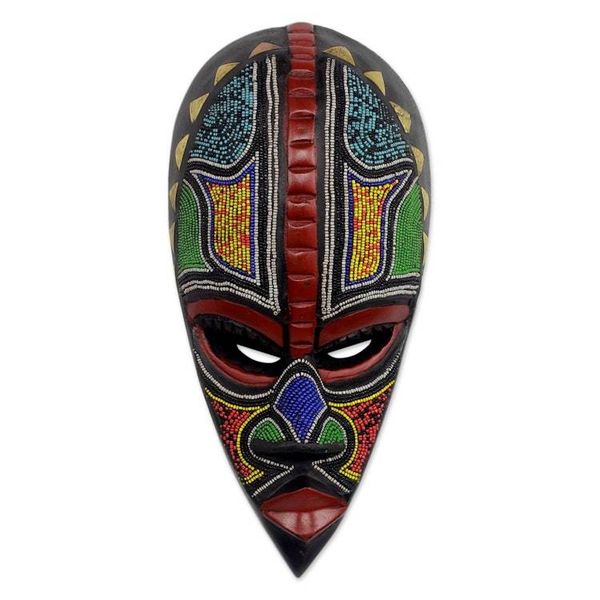 Alternate image for Authentic African Mask Proud Hausa Warrior