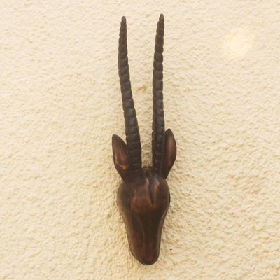 Primary image for Hand Carved Sese Wood Antelope Mask Antelope Head II