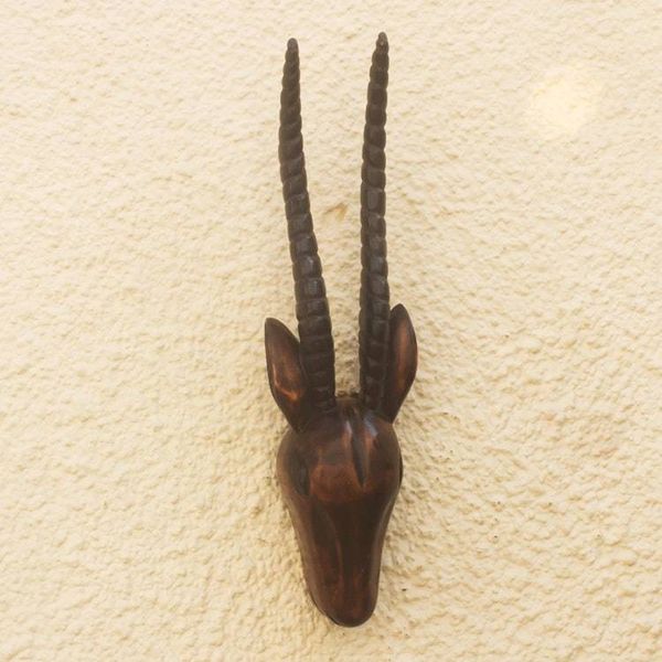 Alternate image for Hand Carved Sese Wood Antelope Mask Antelope Head II