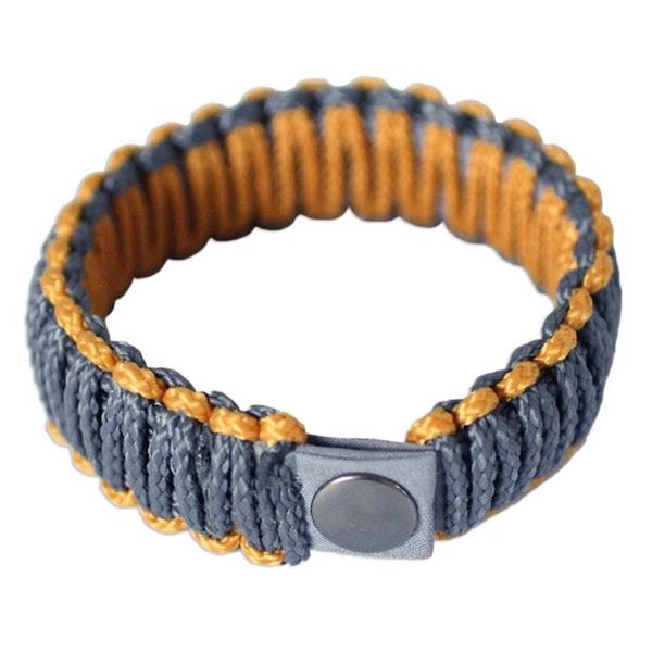 Alternate image for Mens Rope Wristband Bracelet Amina in Golden Gray