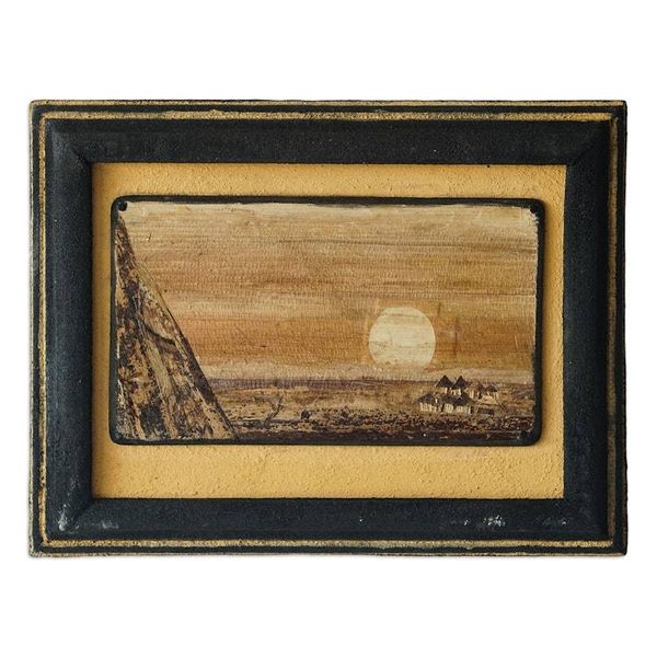 Alternate image for Natural Fiber Landscape Wall Art Handcrafted in Ghana The Sun Rises