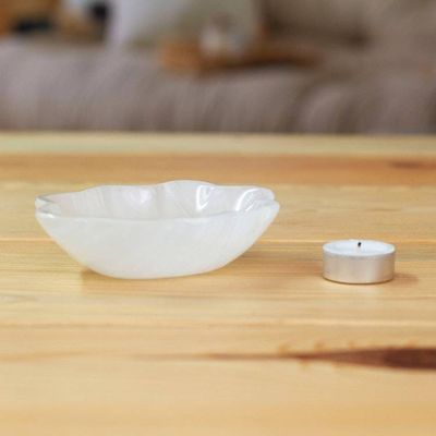 Alternate image for White Shell-Themed Marble Catchall Jewelry Tray Vanity Dish White Shell