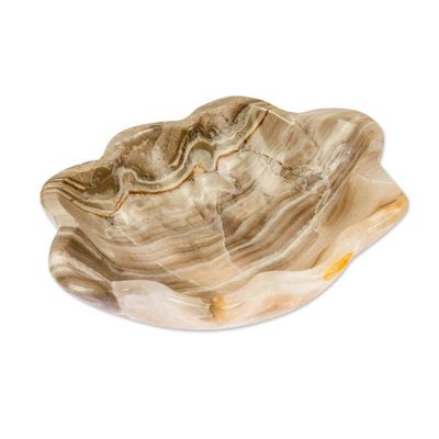 Alternate image for Grey Marble Shell Catchall Jewelry Holder and Trinket Dish Grey Shell