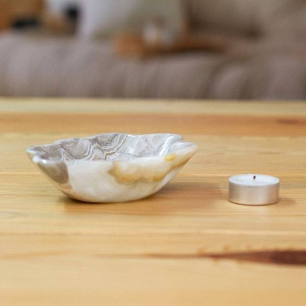 Alternate image for Grey Marble Shell Catchall Jewelry Holder and Trinket Dish Grey Shell