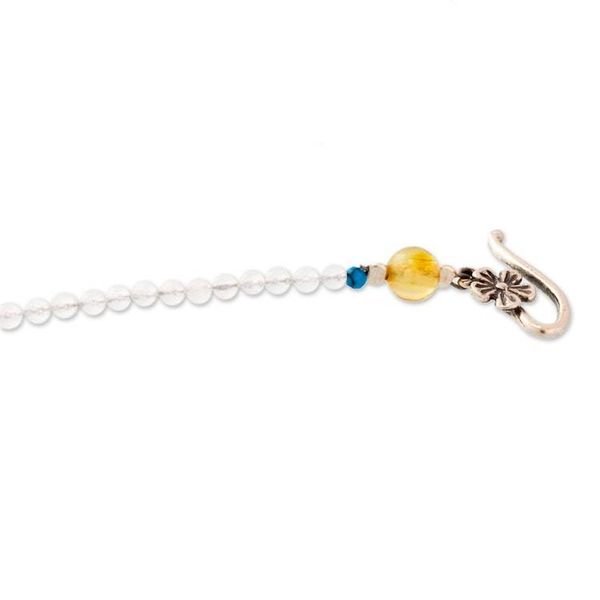 Alternate image for Rainbow Moonstone Reconstituted Turquoise Axolotl Bracelet Cute Axolotl
