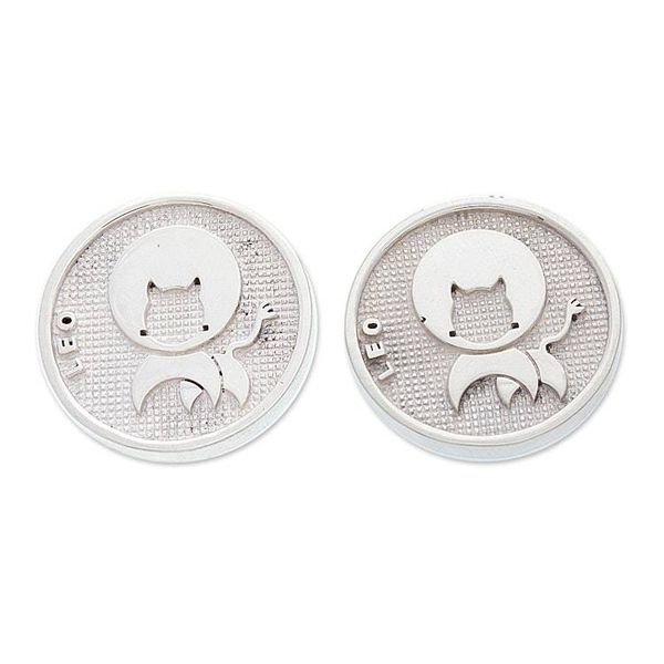 Alternate image for High-Polished Leo Zodiac Sign Silver Cufflinks from Mexico Leo Totem