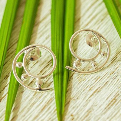Primary image for 925 Sterling Silver Spiral Drop Earrings from Mexico Silver Twirl