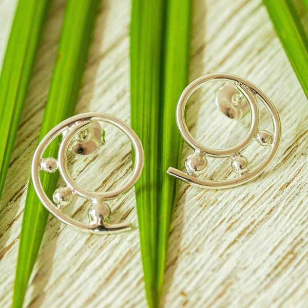 Alternate image for 925 Sterling Silver Spiral Drop Earrings from Mexico Silver Twirl