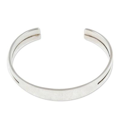 Alternate image for Minimalist High-Polished Sterling Silver Cuff Bracelet Minimalist Nimbus