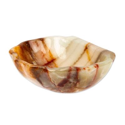 Alternate image for Seashell-Themed Hand-Carved Natural Marble Catchall Green Seashell