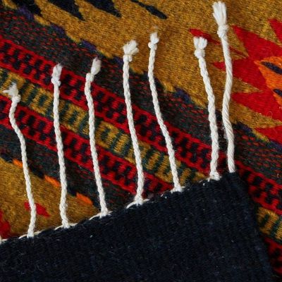 Alternate image for Zapotec wool rug 2x3.5 Sierra Meadows