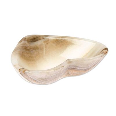 Alternate image for Heart-Shaped Hand-Carved Natural Marble Catchall in Grey Grey Heart