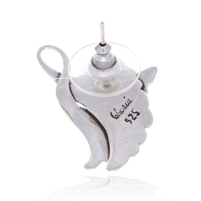 Alternate image for Sterling Silver Bird Earrings Crafted in Mexico On Doves Wings