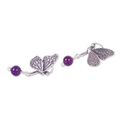 Alternate image for Monarch Butterfly Dangle Earrings from Mexico Dreamy Monarchs