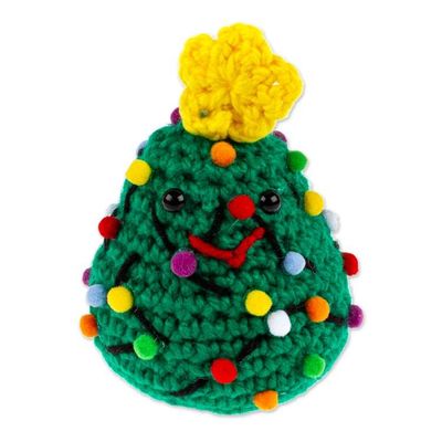 Alternate image for Christmas Tree-Themed Crocheted Holiday Home Accent Cute Christmas Tree