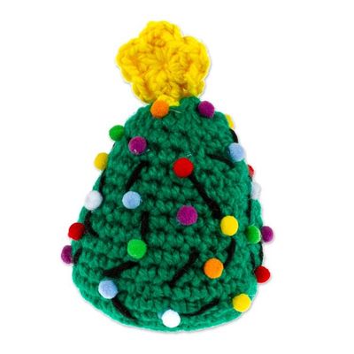 Alternate image for Christmas Tree-Themed Crocheted Holiday Home Accent Cute Christmas Tree