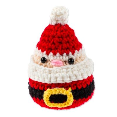 Alternate image for Santa-Themed Crocheted Amigurumi Christmas Decorative Accent Cute Santa