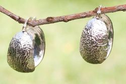 Image for Taxco Silver Handcrafted Hoop Earrings Taxco Lineage