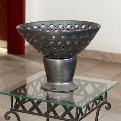 Alternate image for Barro Negro Ceramic Decorative Bowl from Mexico Barro Negro Tradition