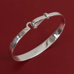 Image for High-Polish Taxco Sterling Silver Bangle Bracelet Wonderful Gleam
