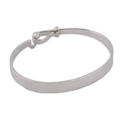 Alternate image for High-Polish Taxco Sterling Silver Bangle Bracelet Wonderful Gleam