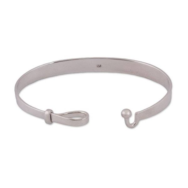 Alternate image for High-Polish Taxco Sterling Silver Bangle Bracelet Wonderful Gleam