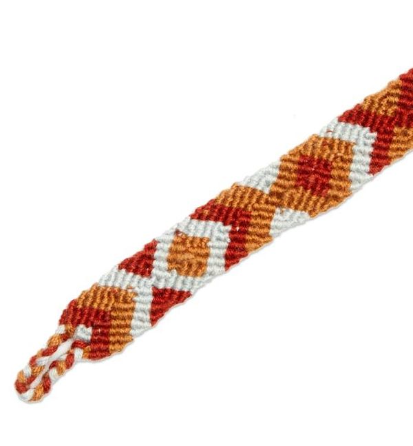Alternate image for Earth-Tone Cotton Macrame Wristband Bracelet from Mexico Earthen Oasis