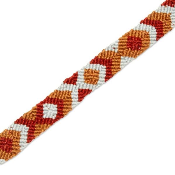 Alternate image for Earth-Tone Cotton Macrame Wristband Bracelet from Mexico Earthen Oasis