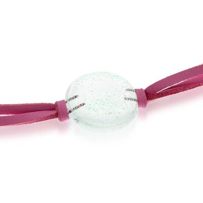Alternate image for Handcrafted Art Glass Pendant Bracelet with Faux Suede Cord Sparkling Me