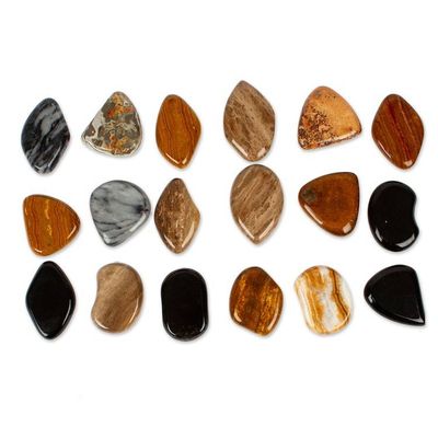 Alternate image for Inspirational Carved 9-Piece Onyx and Marble Home Accent Set Immortal Words