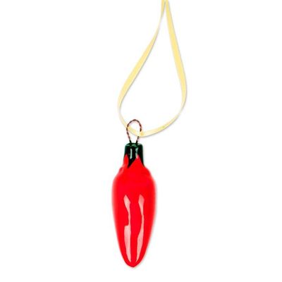 Alternate image for Assorted Ceramic Jalapeo Pepper Ornaments Set of 4 Colorful Jalapeos