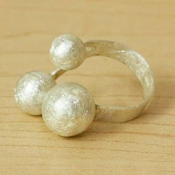 Image for Brushed Taxco Silver Ring Bright Galaxy