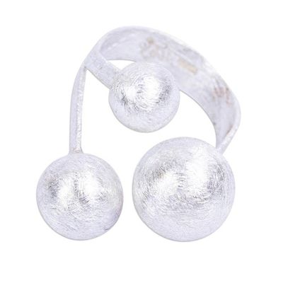 Alternate image for Brushed Taxco Silver Ring Bright Galaxy