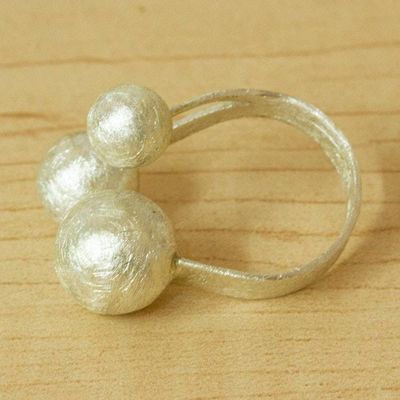 Alternate image for Brushed Taxco Silver Ring Bright Galaxy