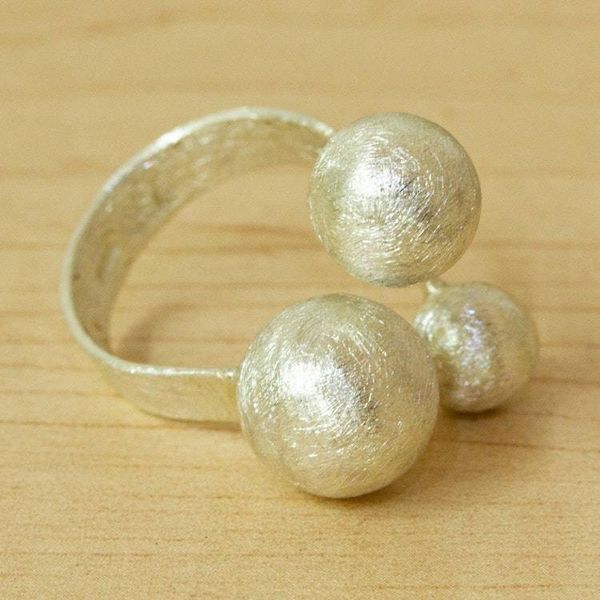 Alternate image for Brushed Taxco Silver Ring Bright Galaxy