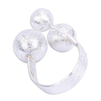 Alternate image for Brushed Taxco Silver Ring Bright Galaxy