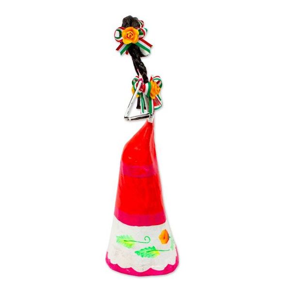 Alternate image for Hand Crafted Catrina Skeleton Sculpture from Mexico Catrina with Watermelon