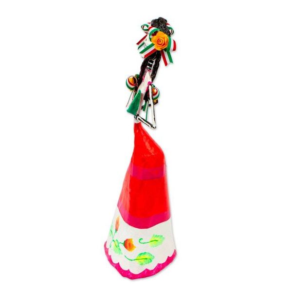 Alternate image for Hand Crafted Catrina Skeleton Sculpture from Mexico Catrina with Watermelon